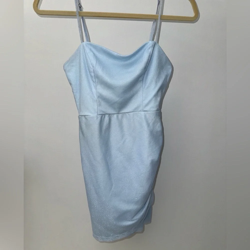 Princess Polly Ocenaia Mini Dress in Light Blue Size US 4 - Picture 4 of 8